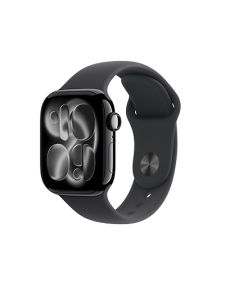 אפל ווטש Apple Watch Series 11 GPS 46mm Jet Black Aluminium Case with Black Sport Band - M/L