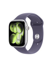 אפל ווטש Apple Watch Series 11 GPS + Cellular 42mm Silver Aluminium Case with Purple Fog Sport Band - M/L