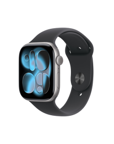 אפל ווטש Apple Watch Series 11 GPS + Cellular 42mm Space Grey Aluminium Case with Black Sport Band - M/L