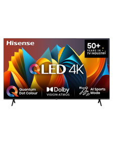 טלוויזיה חכמה QLED הייסנס 100 Hisense TV 4K QLED 100E79NQ VIDDA7 120 High Refresh Rate