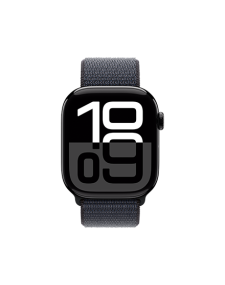 שעון אפל חכם Apple Watch Series 10 GPS + Cellular Jet Black Aluminium Case with Ink Sport Loop