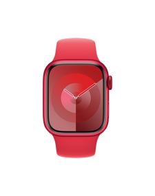שעון אפל חכם Apple Watch Series 9 GPS 41mm (PRODUCT)RED Aluminium Case with (PRODUCT)RED Sport Band - M/L