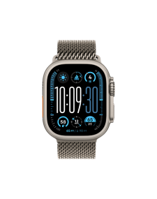 שעון אפל חכם Apple Watch Ultra 2 GPS + Cellular 49mm Natural Titanium Case with Natural Titanium Milanese Loop - L