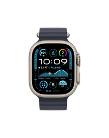 שעון אפל חכם Apple Watch Ultra 2 GPS + Cellular 49mm Natural Titanium Case with Navy Ocean Band