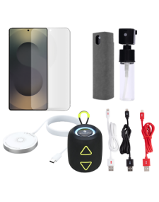ערכת אביזרים הוט מובייל Galaxy S25 Ultra רמקול + כבל מגסייף + שלישיית כבלים TYPE C + ערכת ניקיון + מגן מסך