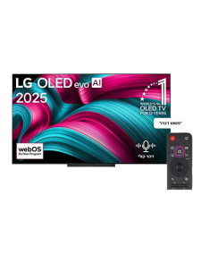  77 אינץ' LG OLED evo C5 טלוויזיה חכמה 4K עד 144 הרץ, webOS25 דגם: OLED77C56LA