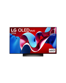 LG OLED evo C4 טלוויזיה חכמה 4K עם מעבד בינה מלאכותית אלפא 9 דור 7, דולבי ויז'ין webOS24